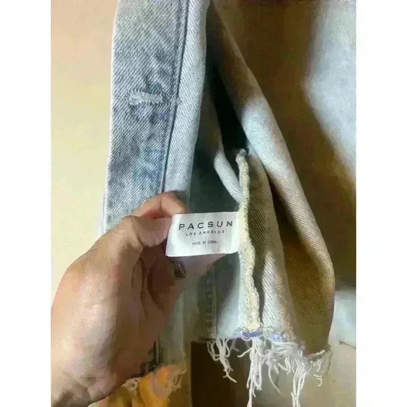 Pacsun cropped jean jacket size M/L in excellent condition - Picture 7 of 9
